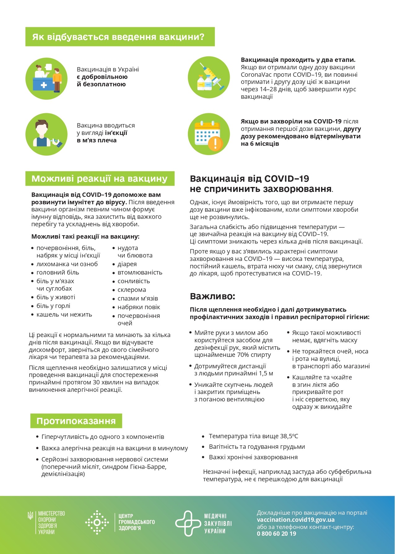 Інформація про вакцину CoronaVac